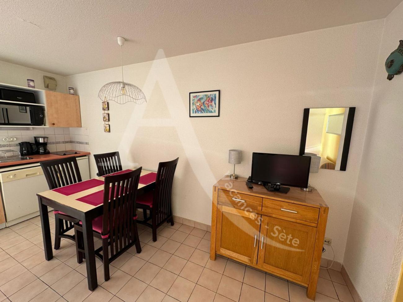 Studio 4 Pers, Pkg, 1Ere Ligne Mer, Piscine, Tennis Sète Exteriör bild